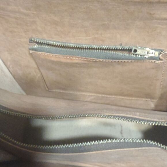 Alligator should purse brown vintage with adjustable straps with blue eyes - Picture 8 of 10